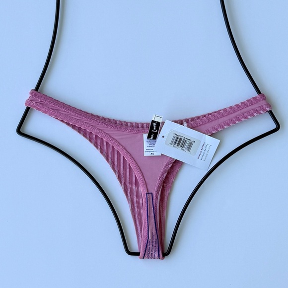 Dippin Daisy's Velvet Rib SEAPORT Thong Bikini Bottom - Picture 4 of 16